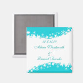 Winter speichern Datum Magnet (Vorderseite/Rückseite)