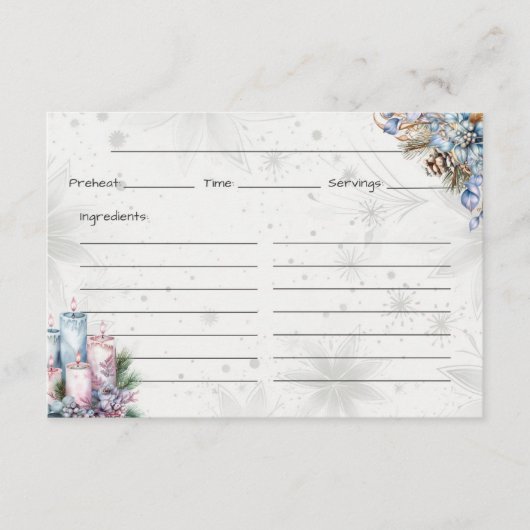 Winter Spice Basic Rezept Card Begleitkarte (Vorderseite)