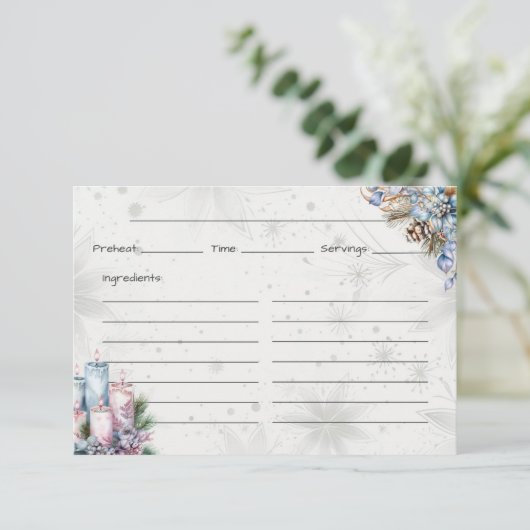 Winter Spice Basic Rezept Card Begleitkarte (Stehend Vorderseite)