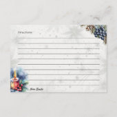 Winter Spice Basic Rezept Card Begleitkarte (Rückseite)