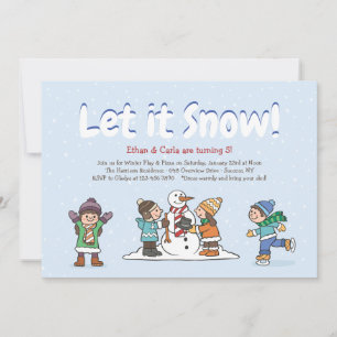 Winter-Spiel-Einladung Einladung