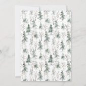 Winter Splendor | Einladung von Feiertagen (Rückseite)