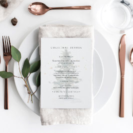 Winter Splendor Watermark Weihnachtsfeiertag Menükarte