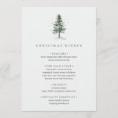 Winter Splendor Weihnachts-Abendessen Feier Menükarte (Vorderseite)