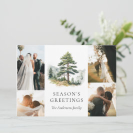 Winter Splendor Weihnachtsfeiertag FotoCollage Einladung