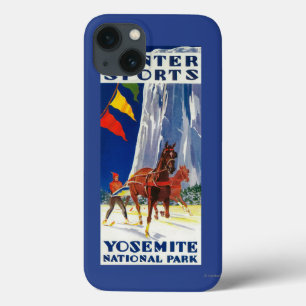Winter-Sport bei Yosemite PosterYosemite, CA Case-Mate iPhone Hülle
