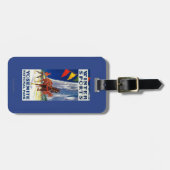 Winter-Sport bei Yosemite PosterYosemite, CA Gepäckanhänger (Vorderseite horizontal)