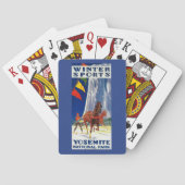 Winter-Sport bei Yosemite PosterYosemite, CA Spielkarten (Rückseite)