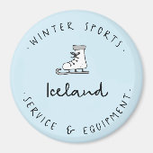 Winter Sport Ice Skate Magnet (Vorne)
