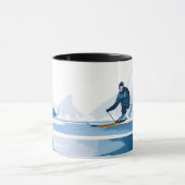 Winter-Sport-Illustration Tasse (Zentrum)