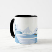Winter-Sport-Illustration Tasse (Vorderseite Links)