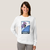 Winter-Sport-Ski fahrendes förderndes Plakat T-Shirt (Vorne ganz)