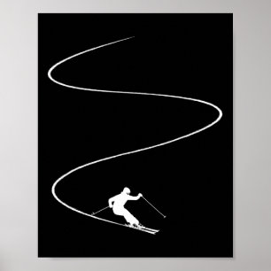 Winter-Sport-Ski-Urlaub - Skigebiet Skifahren Skie Poster