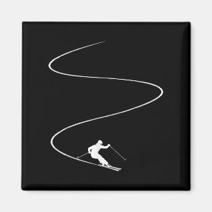 Winter Sport Skiurlaub - Skigebiet Skifahren Skie Magnet