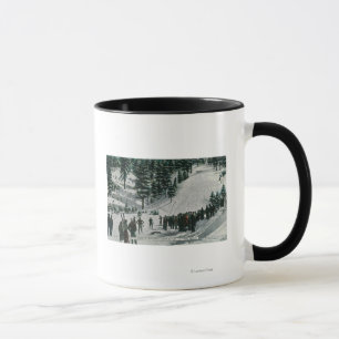 Winter-Sport-Szene an Charleston-Berg Tasse