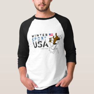 Winter-Sport USA-Team-Hundesnowboard-T - Shirt