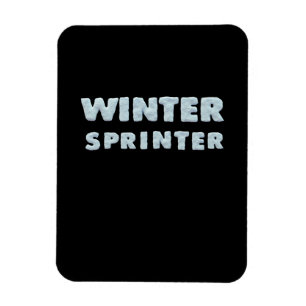 Winter Sport - Winter Sprinter - Ski-Shirt Magnet