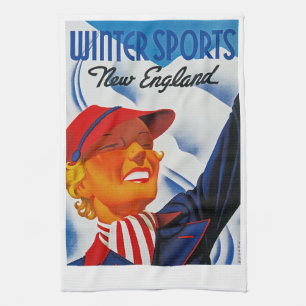 Winter Sportarten Neuengland Handtuch
