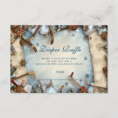 Winter Sports Baby Shower Diapper Raffle Begleitkarte (Vorderseite)