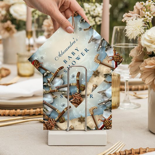 Winter Sports Baby Shower Serviette