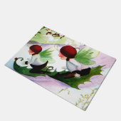 "Winter Sports" Friseur von M T Ross Fußmatte (Schrägansicht)