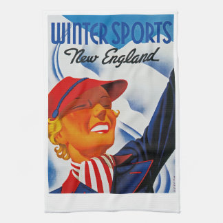Winter Sports New England Handtuch