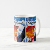 Winter Sports New England Kaffeetasse (VorderseiteRechts)