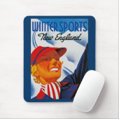 Winter Sports New England Mousepad (Mit Mouse)
