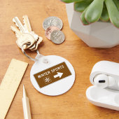 Winter Sports Road Signer Schlüsselanhänger