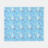 Winter Sports Skating Skiing Pattern Fleecedecke