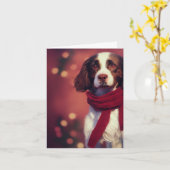 Winter Springer Spanisch Welppy Greeting Card Karte (Gelbe Blume)