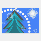 Winter Spruce Snowy Starry Night Geschenkpapier Set (Vorderseite 3)