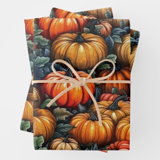 Winter Squash Pumpkins Geschenkpapier Set (Beispiel)