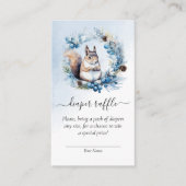 Winter Squirrel Baby Duschdusche Windelwanne Begleitkarte (Vorderseite)