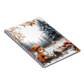 Winter Squirrel in Frosted Forest Notizblock (Rechte Seite)