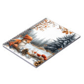 Winter Squirrel in Frosted Forest Notizblock (Linke Seite)