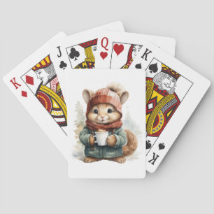 Winter Squirrel Playing Cards Spielkarten