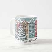 Winter-Stadtszene Kaffeetasse (Vorderseite Links)
