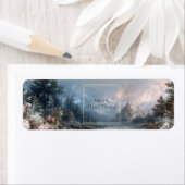 Winter Stardust Fairytale Castle Return Address (Insitu)