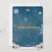 Winter Starry Night "Written in the Stars" Wedding Einladung (Rückseite)