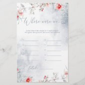 Winter staubig blue Wo waren wir Brautparty (Vorderseite)