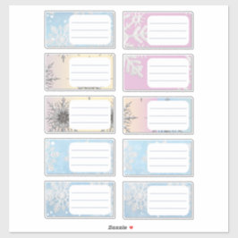 Winter Stickers Weihnachtsdekals Geschenkmarken Pl Aufkleber