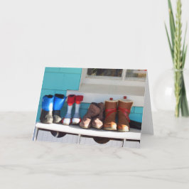 Winter stickt alles in einer Reihe - Martha's Vine Karte