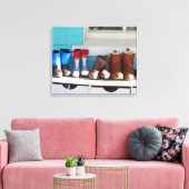 Winter stickt alles in einer Reihe - Martha's Vine Leinwanddruck (Insitu (Wohnzimmer))