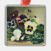 Winter-Stiefmütterchen, 1884 Silbernes Ornament (Vorne)