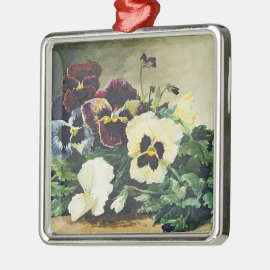 Winter-Stiefmütterchen, 1884 Silbernes Ornament (Links)