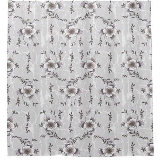 Winter-Stiefmütterchen Duschvorhang (Vorderseite)