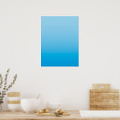WINTER-STIMMUNG – Eisblau | tief zu hell | Poster (Küche)
