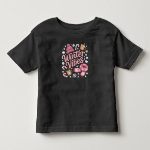 Winter Stimmung Saison Kaltes Wetter Hallo Winter Kleinkind T-shirt
