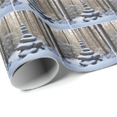 Winter Stone Cairn Geschenkpapier (Rolleneckpunkt)